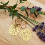 Butterfly charm earrings