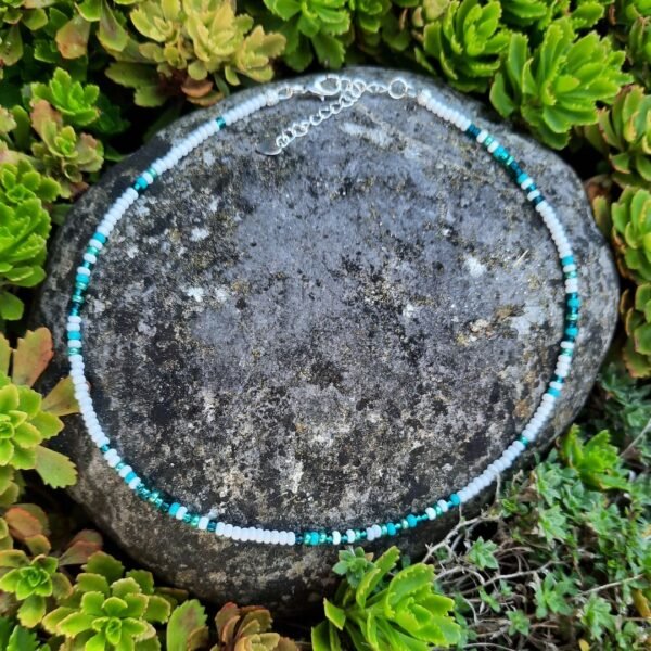 Glass beaded necklace