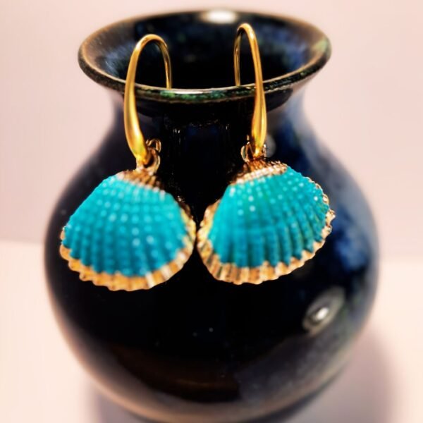 Marine seashell earrings