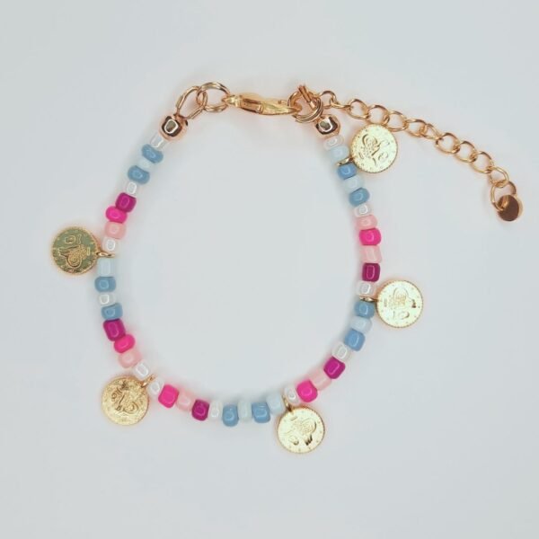 Wishing coins bracelet 14cm