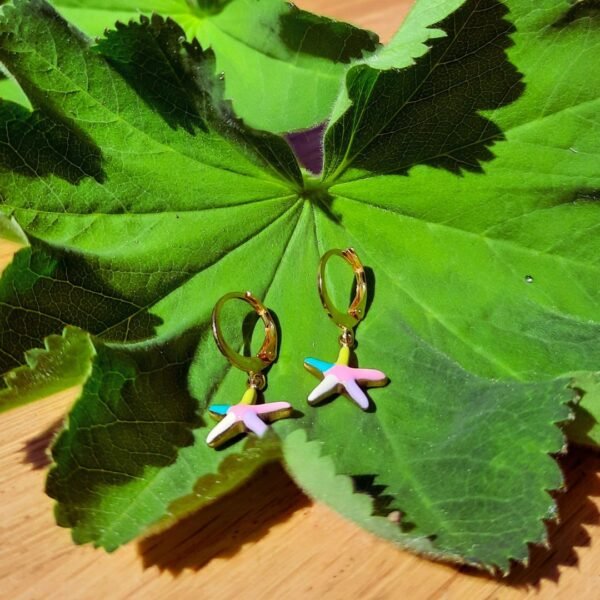 Multicolour starfish earrings