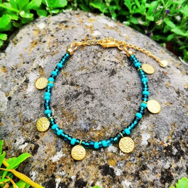 Marine coin bracelet