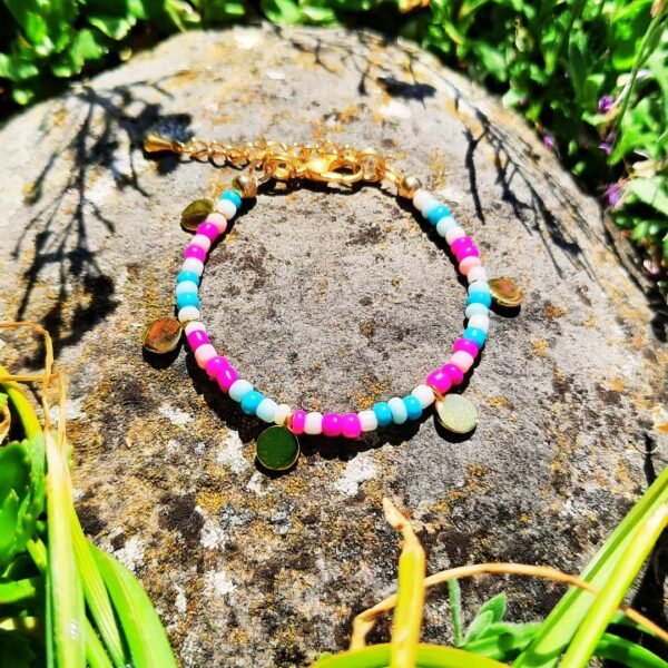 Blush and blue dreams bracelet