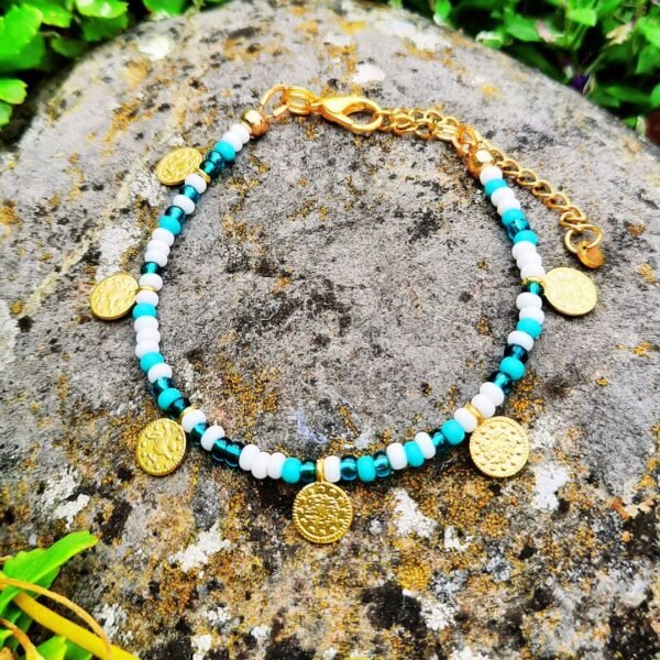 Ocean coin bracelet