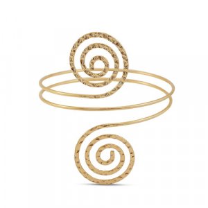 Gold spiral armcuff