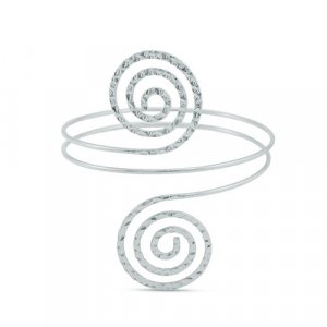 Silver spiral armcuff