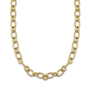 Twisted link necklace