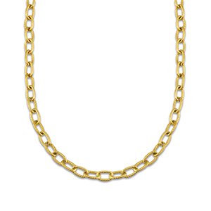 Cable link necklace