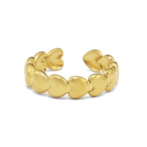 Gold heart ring