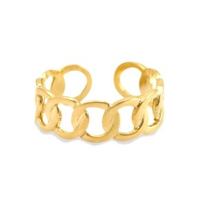 Gold loop ring