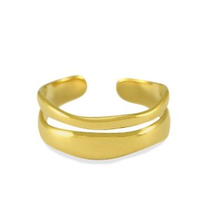 Gold double ring