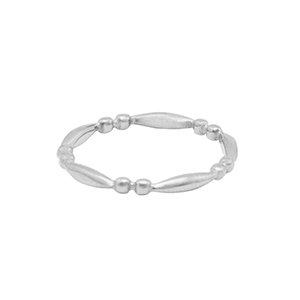 Silver royal ring