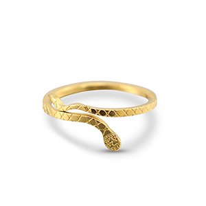 Gold snake ring