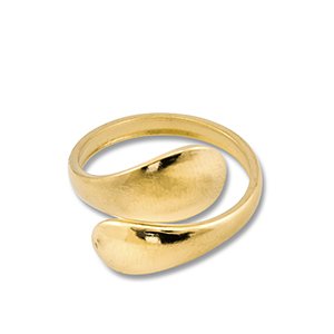 Gold raindrop ring