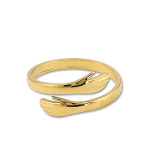 Gold hug ring