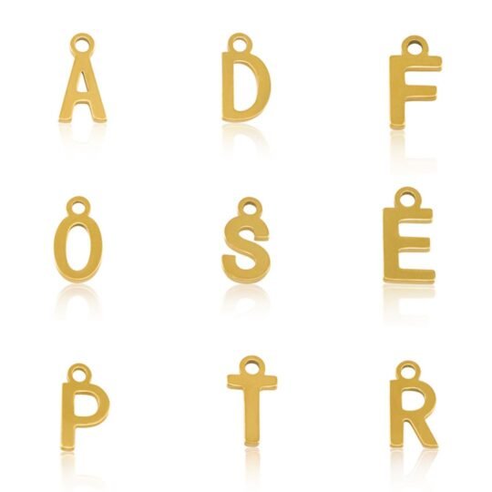 Letter charms